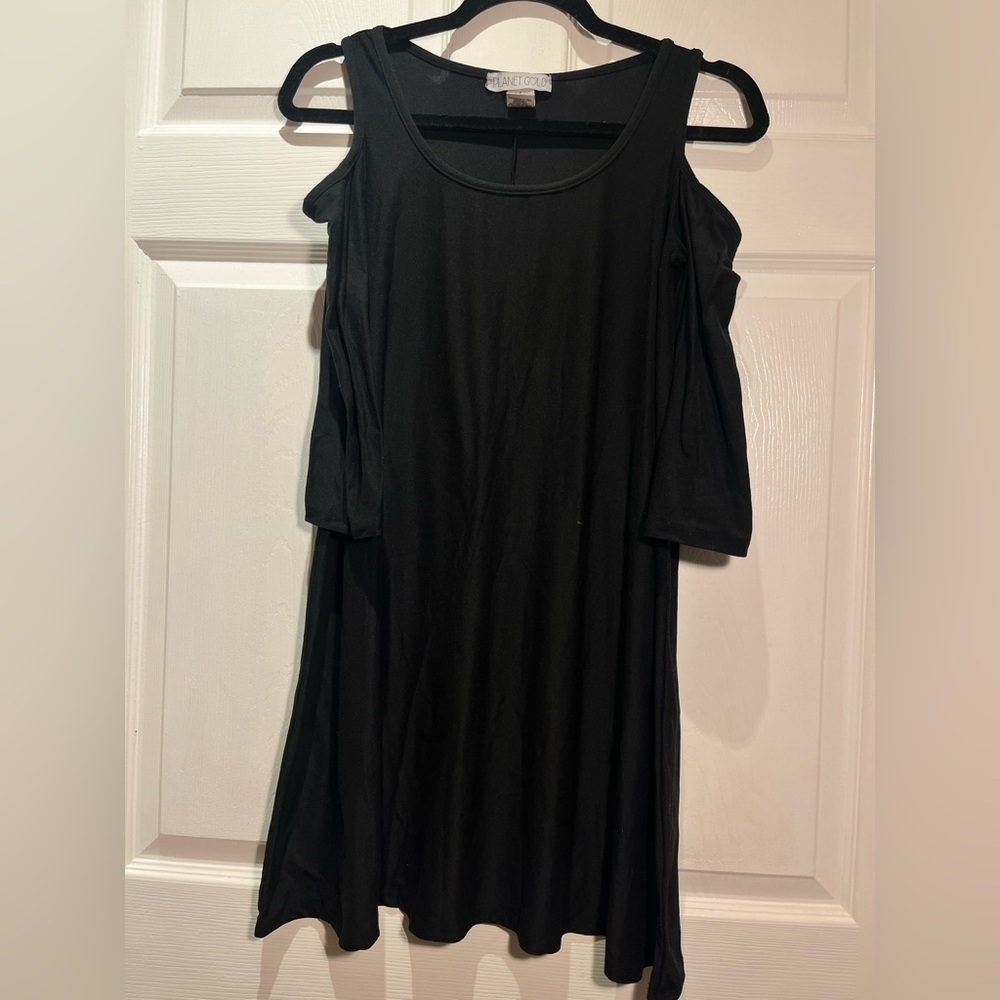 Planet Gold Elegant Black Dress